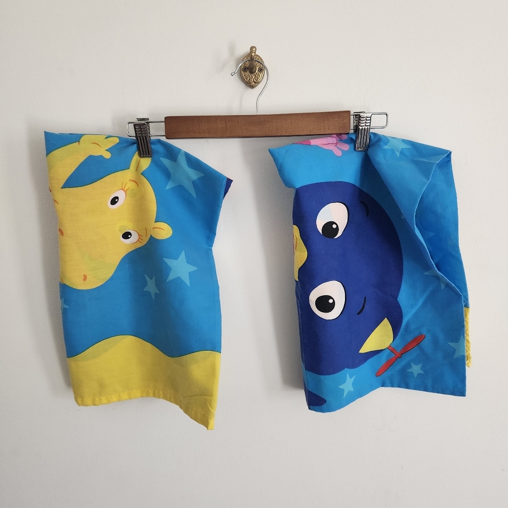 Rare Nick Jr. BACKYARDIGAN 2 Sided Pillow Cases Set of 2 (see description)